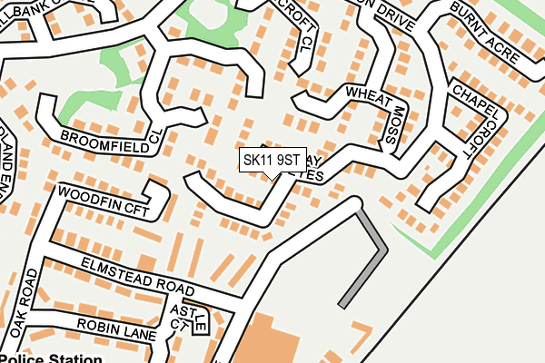 SK11 9ST map - OS OpenMap – Local (Ordnance Survey) SK11 9ST map - OS OpenMap – Local (Ordnance Survey)