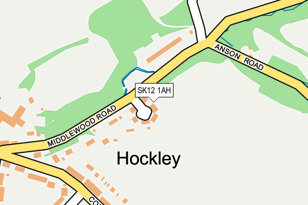 SK12 1AH map - OS OpenMap – Local (Ordnance Survey) SK12 1AH map - OS OpenMap – Local (Ordnance Survey)
