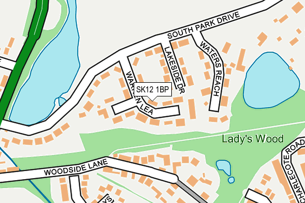 SK12 1BP map - OS OpenMap – Local (Ordnance Survey) SK12 1BP map - OS OpenMap – Local (Ordnance Survey)