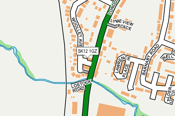 SK12 1GZ map - OS OpenMap – Local (Ordnance Survey) SK12 1GZ map - OS OpenMap – Local (Ordnance Survey)