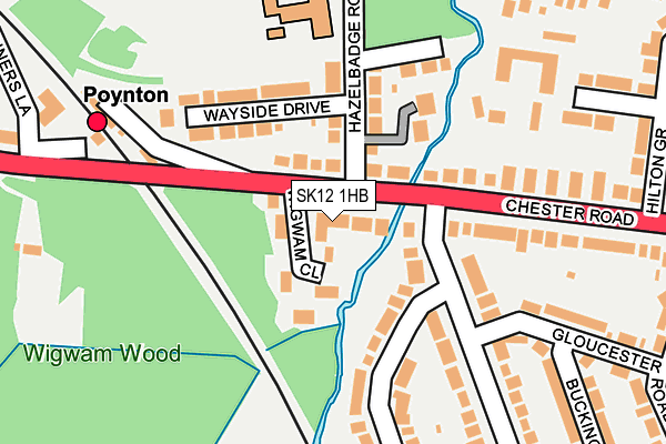 SK12 1HB map - OS OpenMap – Local (Ordnance Survey) SK12 1HB map - OS OpenMap – Local (Ordnance Survey)