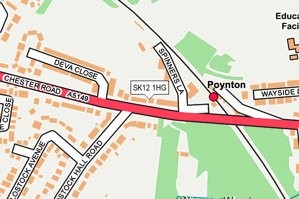 SK12 1HG map - OS OpenMap – Local (Ordnance Survey) SK12 1HG map - OS OpenMap – Local (Ordnance Survey)
