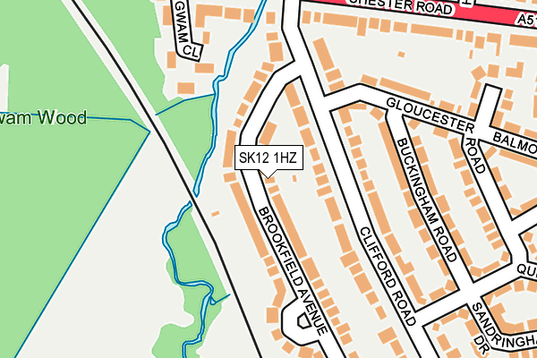 SK12 1HZ map - OS OpenMap – Local (Ordnance Survey) SK12 1HZ map - OS OpenMap – Local (Ordnance Survey)