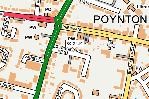 SK12 1JY map - OS OpenMap – Local (Ordnance Survey) SK12 1JY map - OS OpenMap – Local (Ordnance Survey)
