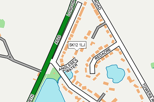 SK12 1LJ map - OS OpenMap – Local (Ordnance Survey) SK12 1LJ map - OS OpenMap – Local (Ordnance Survey)