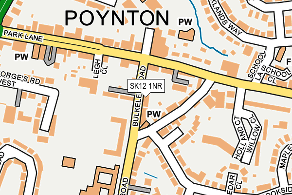 SK12 1NR map - OS OpenMap – Local (Ordnance Survey)