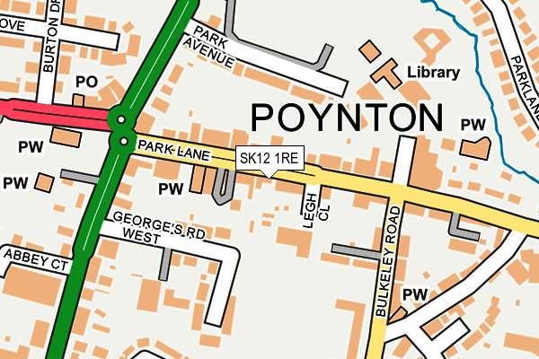 SK12 1RE map - OS OpenMap – Local (Ordnance Survey) SK12 1RE map - OS OpenMap – Local (Ordnance Survey)