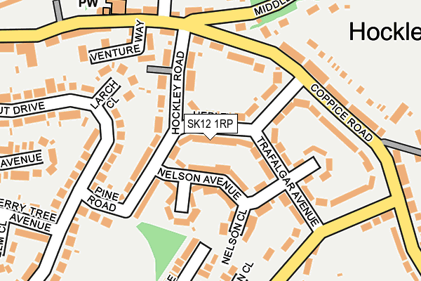 SK12 1RP map - OS OpenMap – Local (Ordnance Survey) SK12 1RP map - OS OpenMap – Local (Ordnance Survey)