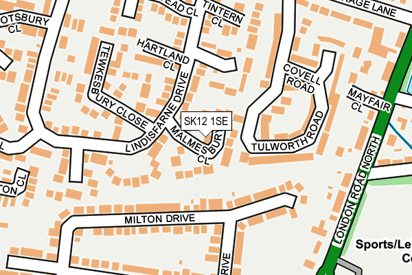 SK12 1SE map - OS OpenMap – Local (Ordnance Survey) SK12 1SE map - OS OpenMap – Local (Ordnance Survey)
