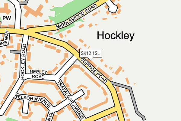 SK12 1SL map - OS OpenMap – Local (Ordnance Survey) SK12 1SL map - OS OpenMap – Local (Ordnance Survey)