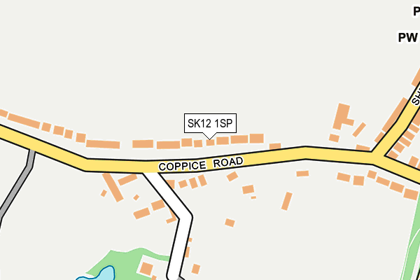 SK12 1SP map - OS OpenMap – Local (Ordnance Survey) SK12 1SP map - OS OpenMap – Local (Ordnance Survey)