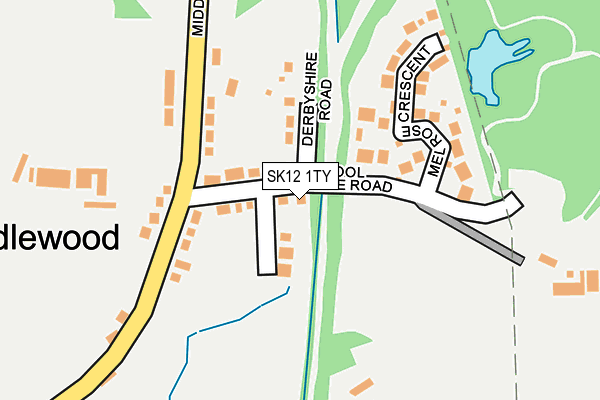 SK12 1TY map - OS OpenMap – Local (Ordnance Survey) SK12 1TY map - OS OpenMap – Local (Ordnance Survey)