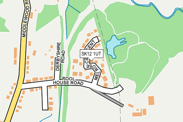 SK12 1UT map - OS OpenMap – Local (Ordnance Survey) SK12 1UT map - OS OpenMap – Local (Ordnance Survey)