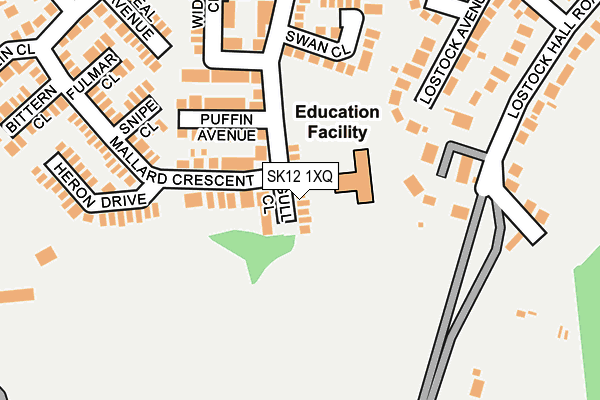SK12 1XQ map - OS OpenMap – Local (Ordnance Survey) SK12 1XQ map - OS OpenMap – Local (Ordnance Survey)