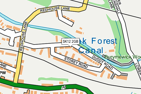 SK12 2GB map - OS OpenMap – Local (Ordnance Survey)