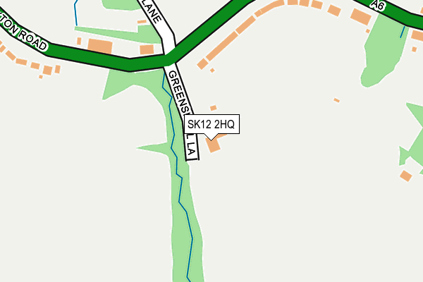 SK12 2HQ map - OS OpenMap – Local (Ordnance Survey) SK12 2HQ map - OS OpenMap – Local (Ordnance Survey)