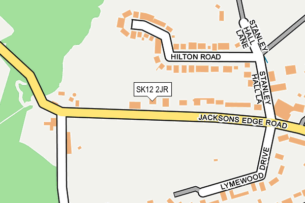 SK12 2JR map - OS OpenMap – Local (Ordnance Survey) SK12 2JR map - OS OpenMap – Local (Ordnance Survey)