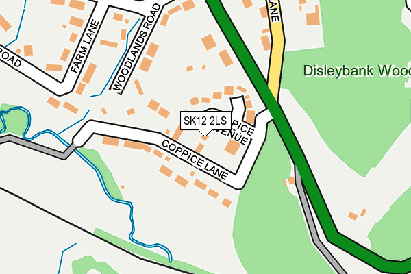SK12 2LS map - OS OpenMap – Local (Ordnance Survey) SK12 2LS map - OS OpenMap – Local (Ordnance Survey)