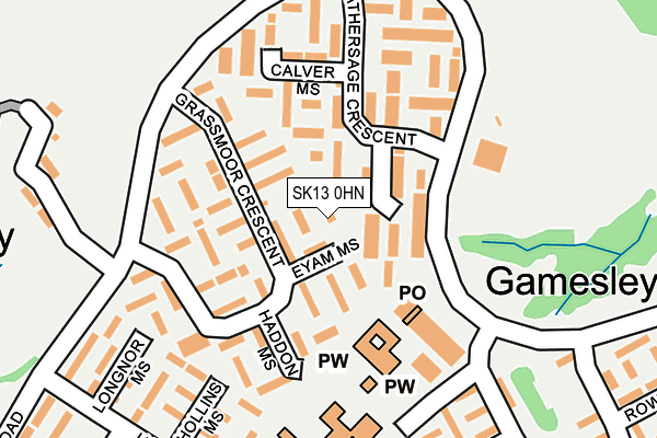 SK13 0HN map - OS OpenMap – Local (Ordnance Survey) SK13 0HN map - OS OpenMap – Local (Ordnance Survey)