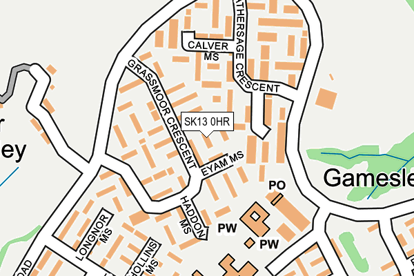SK13 0HR map - OS OpenMap – Local (Ordnance Survey) SK13 0HR map - OS OpenMap – Local (Ordnance Survey)