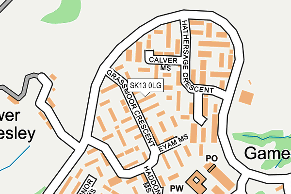 SK13 0LG map - OS OpenMap – Local (Ordnance Survey) SK13 0LG map - OS OpenMap – Local (Ordnance Survey)