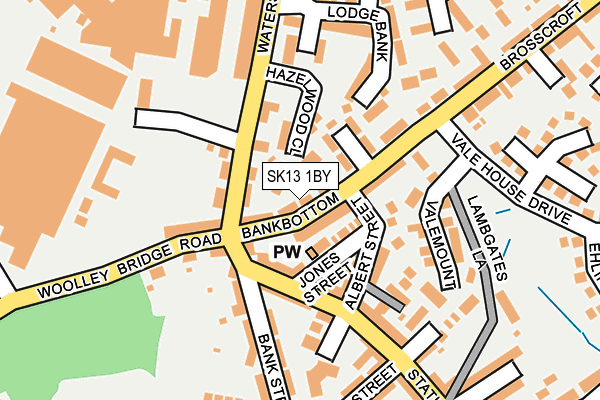 SK13 1BY map - OS OpenMap – Local (Ordnance Survey) SK13 1BY map - OS OpenMap – Local (Ordnance Survey)