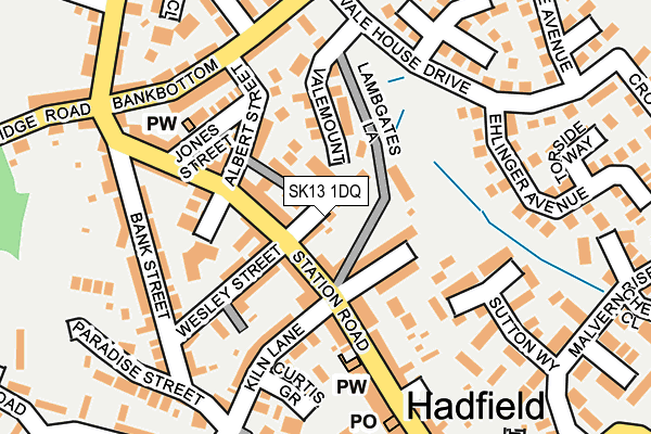 SK13 1DQ map - OS OpenMap – Local (Ordnance Survey) SK13 1DQ map - OS OpenMap – Local (Ordnance Survey)
