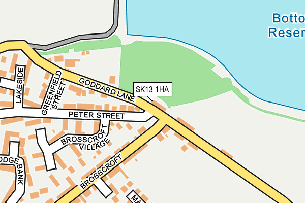 SK13 1HA map - OS OpenMap – Local (Ordnance Survey) SK13 1HA map - OS OpenMap – Local (Ordnance Survey)