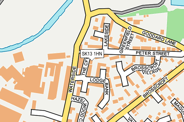 SK13 1HN map - OS OpenMap – Local (Ordnance Survey) SK13 1HN map - OS OpenMap – Local (Ordnance Survey)