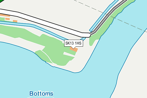 SK13 1HS map - OS OpenMap – Local (Ordnance Survey) SK13 1HS map - OS OpenMap – Local (Ordnance Survey)