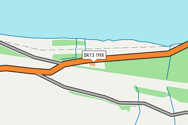 SK13 1HX map - OS OpenMap – Local (Ordnance Survey) SK13 1HX map - OS OpenMap – Local (Ordnance Survey)