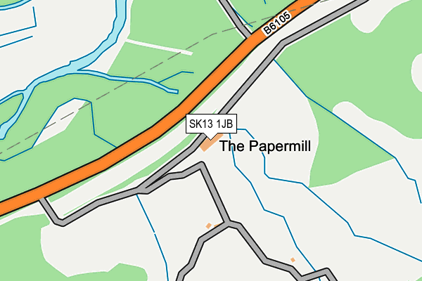 SK13 1JB map - OS OpenMap – Local (Ordnance Survey) SK13 1JB map - OS OpenMap – Local (Ordnance Survey)