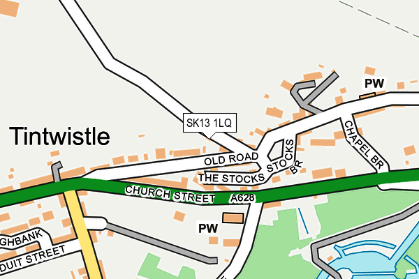 SK13 1LQ map - OS OpenMap – Local (Ordnance Survey) SK13 1LQ map - OS OpenMap – Local (Ordnance Survey)