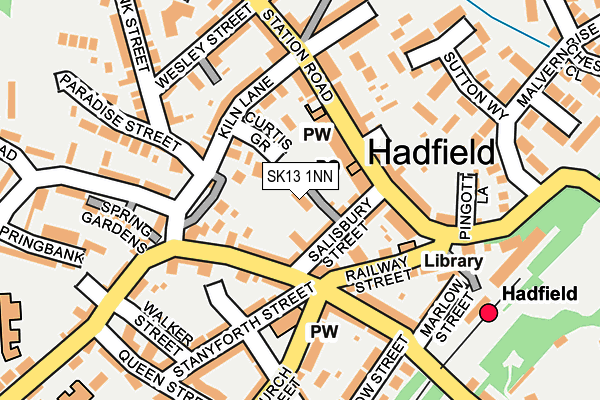 SK13 1NN map - OS OpenMap – Local (Ordnance Survey) SK13 1NN map - OS OpenMap – Local (Ordnance Survey)