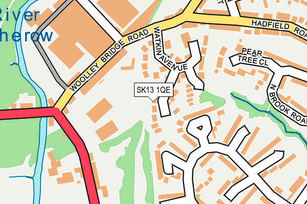 SK13 1QE map - OS OpenMap – Local (Ordnance Survey) SK13 1QE map - OS OpenMap – Local (Ordnance Survey)