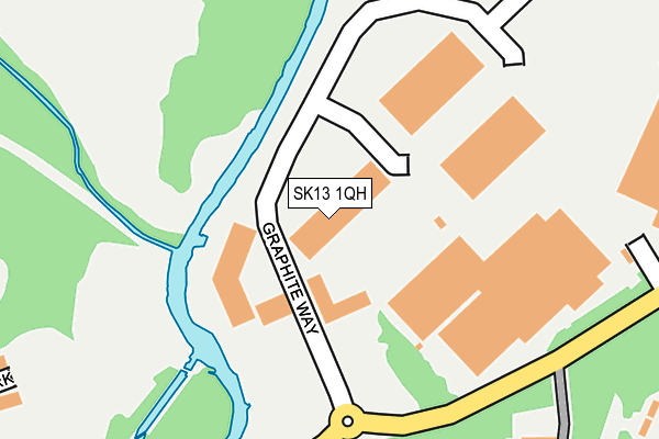 SK13 1QH map - OS OpenMap – Local (Ordnance Survey) SK13 1QH map - OS OpenMap – Local (Ordnance Survey)