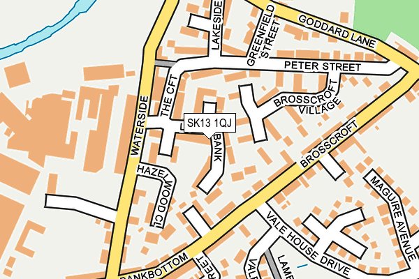 SK13 1QJ map - OS OpenMap – Local (Ordnance Survey) SK13 1QJ map - OS OpenMap – Local (Ordnance Survey)