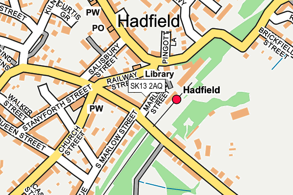 SK13 2AQ map - OS OpenMap – Local (Ordnance Survey) SK13 2AQ map - OS OpenMap – Local (Ordnance Survey)