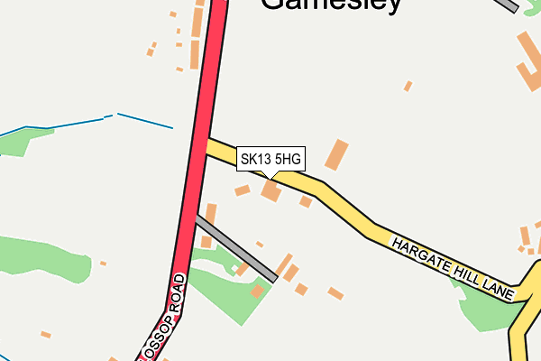 SK13 5HG map - OS OpenMap – Local (Ordnance Survey)