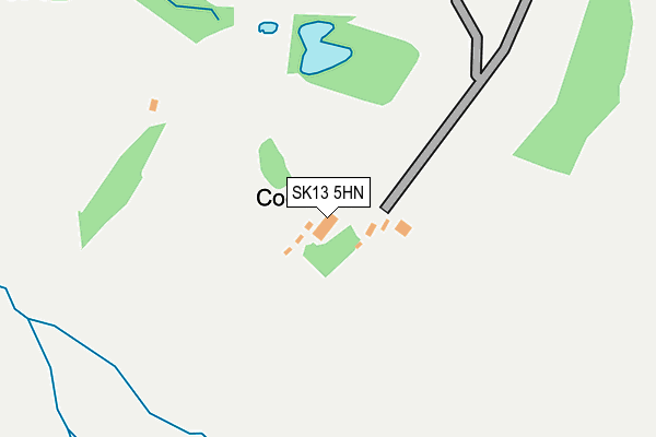 SK13 5HN map - OS OpenMap – Local (Ordnance Survey) SK13 5HN map - OS OpenMap – Local (Ordnance Survey)