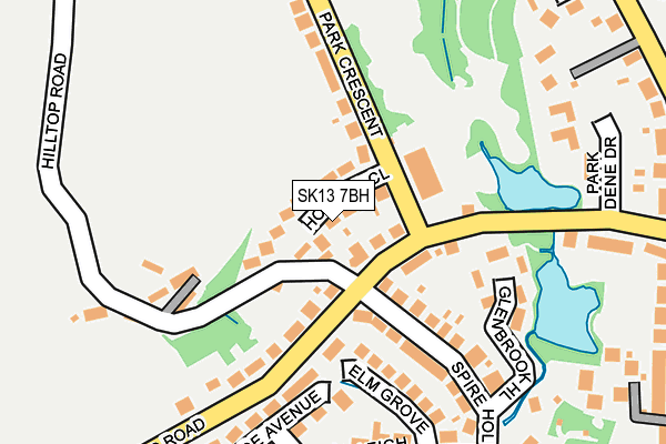 SK13 7BH map - OS OpenMap – Local (Ordnance Survey) SK13 7BH map - OS OpenMap – Local (Ordnance Survey)