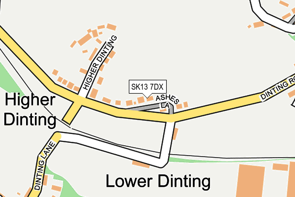 SK13 7DX map - OS OpenMap – Local (Ordnance Survey) SK13 7DX map - OS OpenMap – Local (Ordnance Survey)