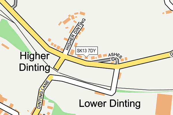 SK13 7DY map - OS OpenMap – Local (Ordnance Survey) SK13 7DY map - OS OpenMap – Local (Ordnance Survey)