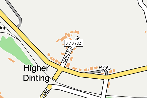 SK13 7DZ map - OS OpenMap – Local (Ordnance Survey) SK13 7DZ map - OS OpenMap – Local (Ordnance Survey)