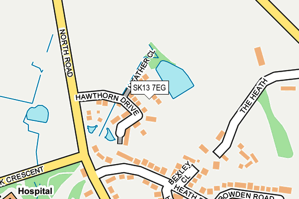 SK13 7EG map - OS OpenMap – Local (Ordnance Survey) SK13 7EG map - OS OpenMap – Local (Ordnance Survey)