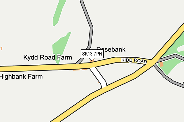 SK13 7PN map - OS OpenMap – Local (Ordnance Survey) SK13 7PN map - OS OpenMap – Local (Ordnance Survey)