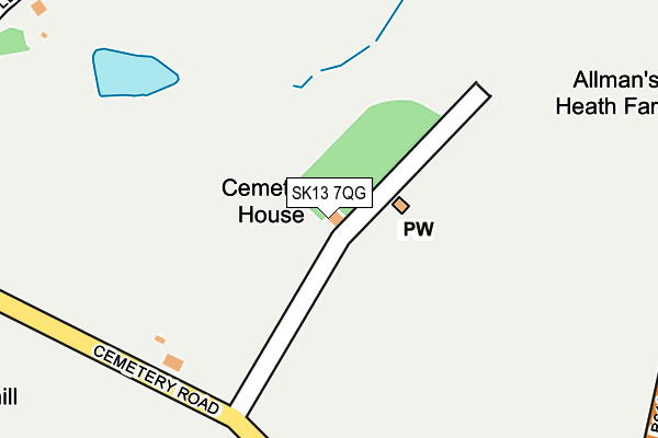 SK13 7QG map - OS OpenMap – Local (Ordnance Survey) SK13 7QG map - OS OpenMap – Local (Ordnance Survey)
