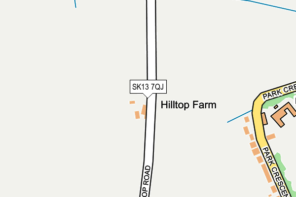 SK13 7QJ map - OS OpenMap – Local (Ordnance Survey) SK13 7QJ map - OS OpenMap – Local (Ordnance Survey)