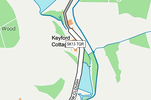 SK13 7QR map - OS OpenMap – Local (Ordnance Survey) SK13 7QR map - OS OpenMap – Local (Ordnance Survey)