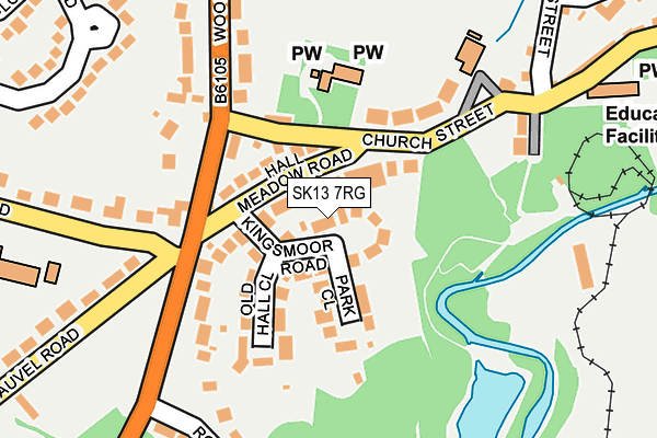 SK13 7RG map - OS OpenMap – Local (Ordnance Survey) SK13 7RG map - OS OpenMap – Local (Ordnance Survey)